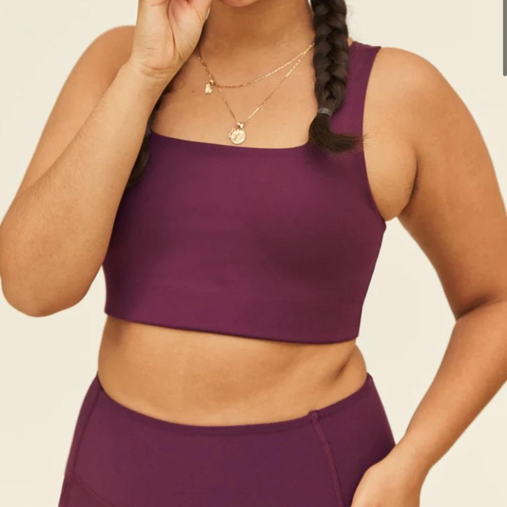 Girlfriend Collective Rib Cropped Bra